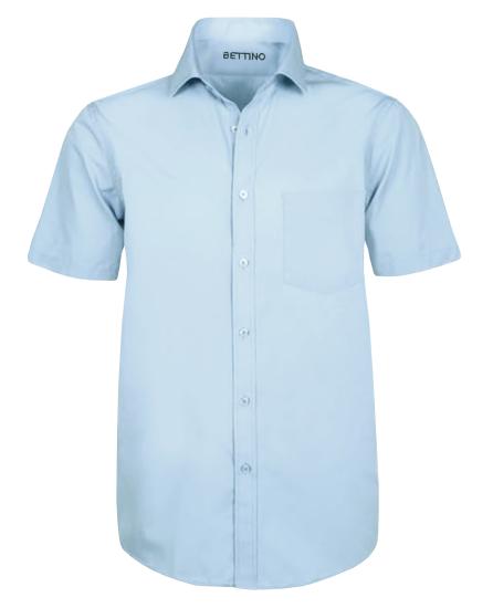 Süper Size Klasik Gömlek Kısa Kol 11-12-13XL Mavi