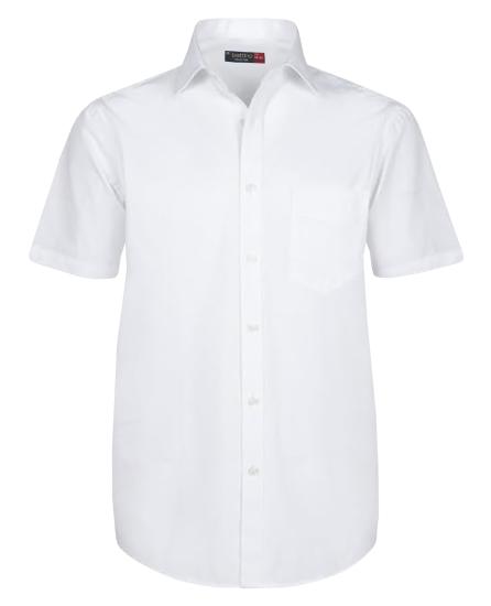 Süper Size Klasik Gömlek Kısa Kol 11-12-13XL Beyaz